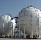 The liquid ammonia spherical tank